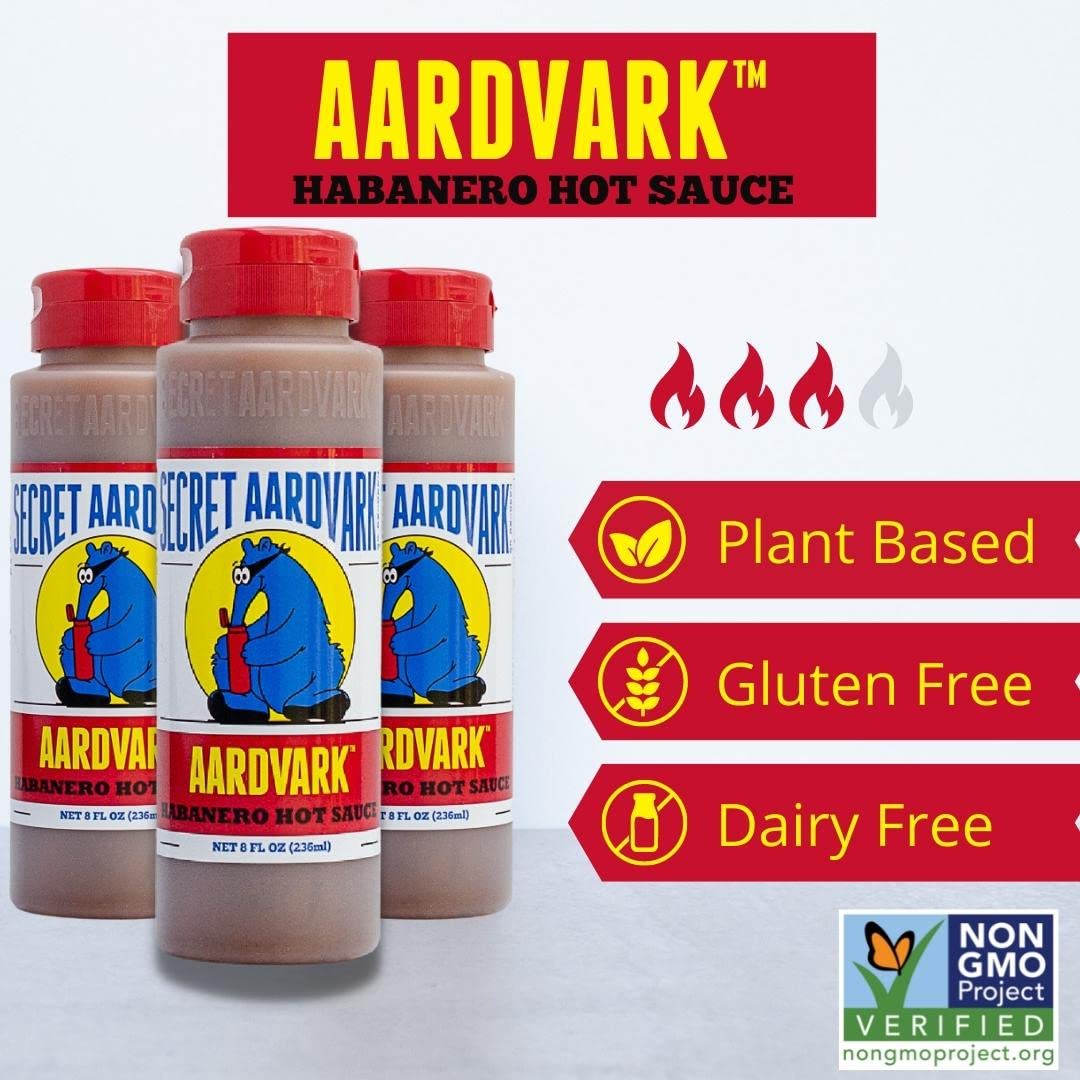 Secret Aardvark Habanero Hot Sauce Habanero Peppers & Roasted