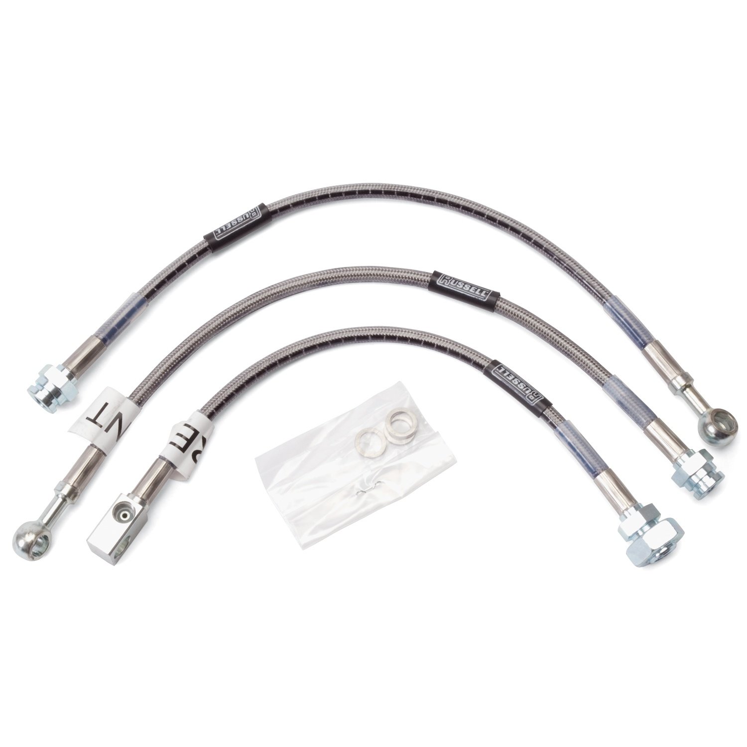 Russell 692030 Stainless Steel Brake Hose Line Kit Camaro Firebird 1977