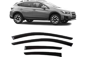 ZZDSNJ Tape-On Rain Guard 4-Piece for 2018-2023 Subaru Crosstrek Windows Visor Shield Shade Smoke