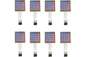 SazkJere 8Pcs 4x4 Keypad 16 Key Matrix Array Membrane Switch 8pin Keyboard for Arduino Microcontroller