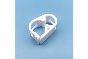 DOPHO High Temperature Resistant PBT Plastic Tubing Clamps Flow Control Hose Clamp Tube Laboratory Pinch Valve Syphon Pipe Holder 5pc Pack (5, PBT Material 6-12mm/ 0.236’’-0.472’’)