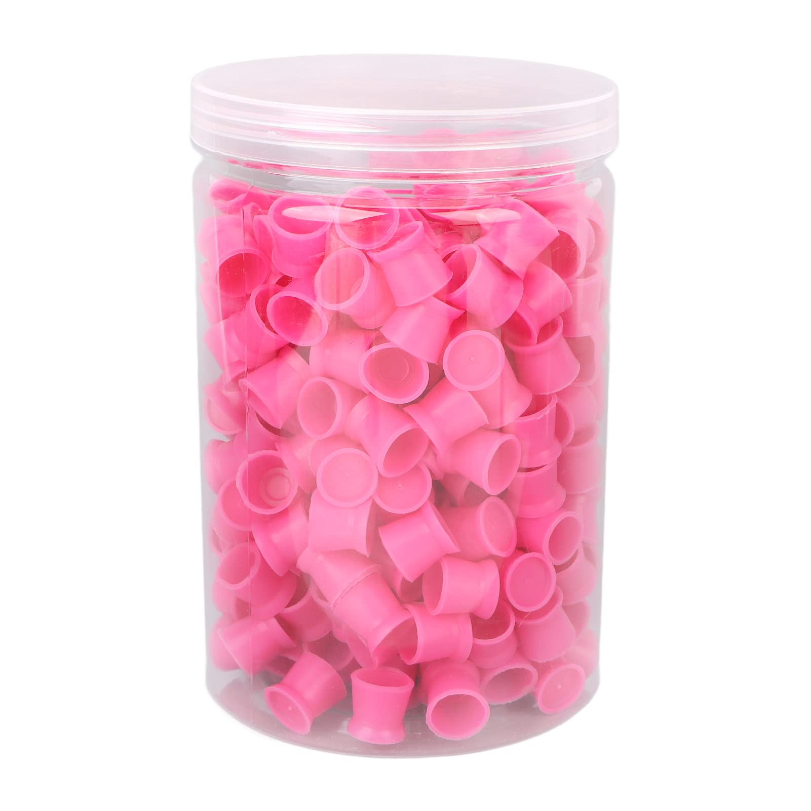 Disposable Silicone Tattoo Pigment Ink Cups, 300 Pieces, for Eyebrow Eyeliner Lip Colour, Beauty Salon Use