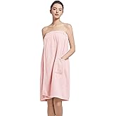 Women'S Soft Wrap Towel Full Length,Bath Robe After Shower Female Plush Long,Spa Bathrobes Lightweight With Pockets