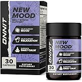 ONNIT New Mood Stress &amp; Sleep Support Supplement with 5-HTP, 30 Count | IGEN Non-GMO Tested; 5-HTP &amp; L-Tryptophan; daily stress management, relaxation, mood &amp; sleep support for men &amp; women