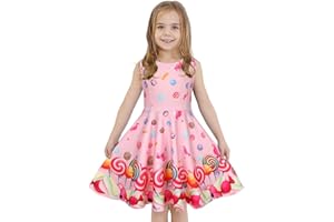 LaBeca Girls Dress Sleeveless Long Sleeve Kids Toddler Little Big Girl Unicorn Mermaid Casual Dresses