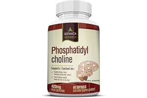 PhosphatidylCholine Complex an All-Natural Nootropic Formula for Brain Health, Liver & Cognitive Support - 60 Phosphatidyl Choline Capsules by Botanica Research