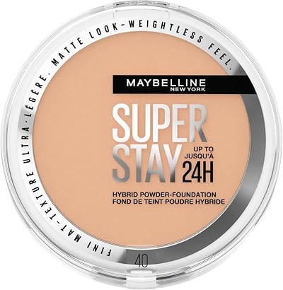 Maybelline SuperStay 24H Hybrid Powder Foundation Medium to Full Coverage 40
