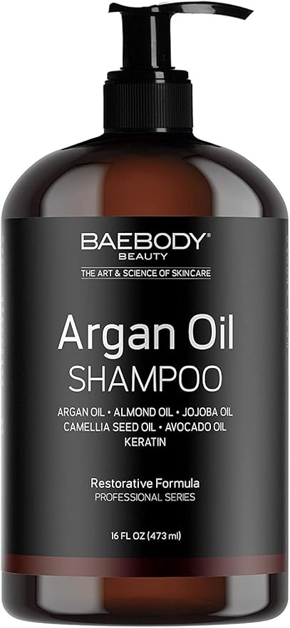 Baebody Moroccan Argan Oil Shampoo 16 Oz Volumizing
