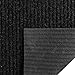iCustomRug Spartan Weather Warrior Indoor/Outdoor Utility Ribbed Carpet Runner with Non-Slip Thermoplastic Rubber Backing, 3ft X 10ft in Black