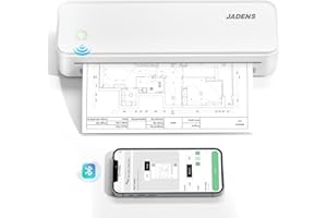 JADENS Portable Printers Wireless for Travel, Thermal Inkless Printer, Support 8.5" X 11" Thermal Paper, Compatible with iOS, Android & Laptop