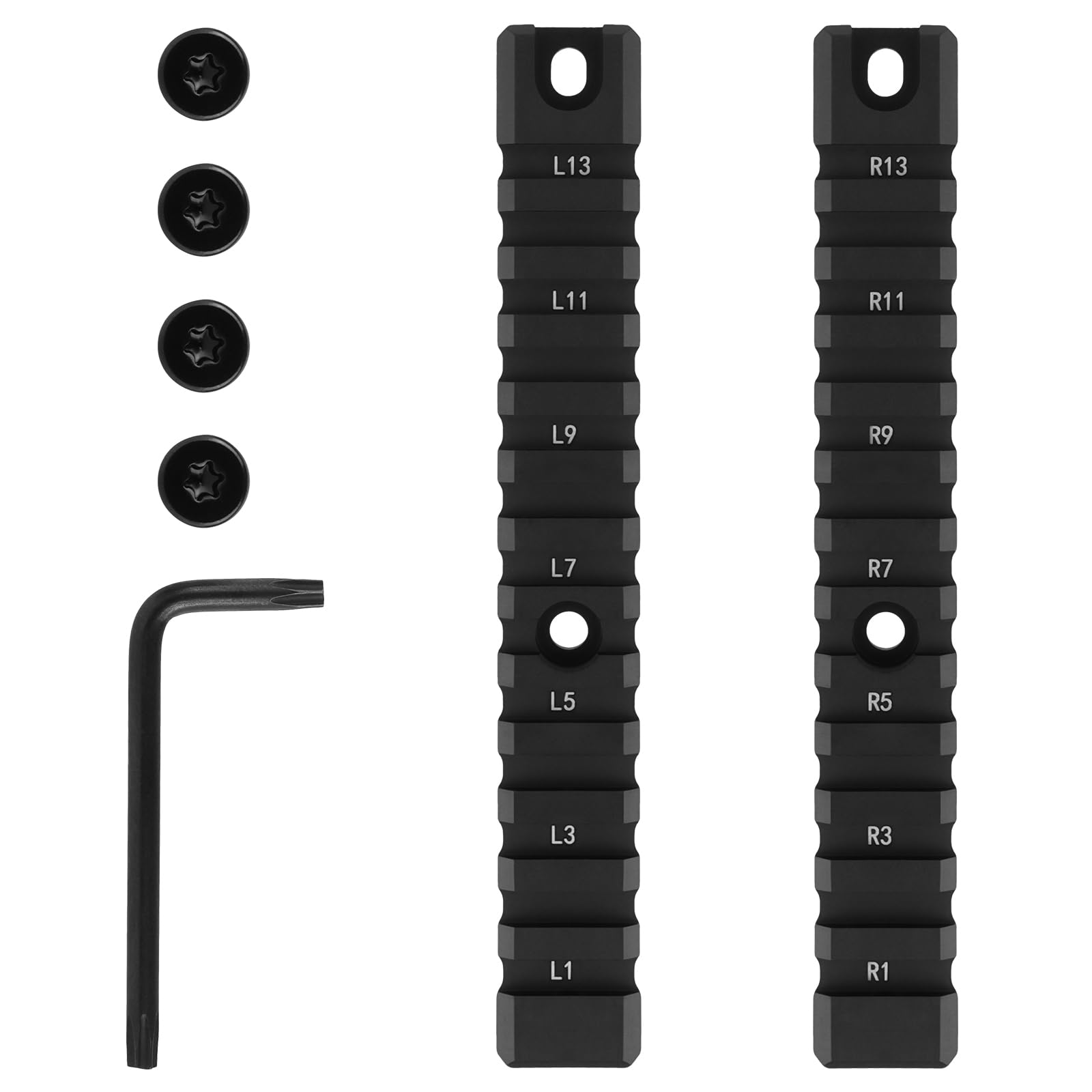 ToopMount Tactical Picatinny Rail Mount Set G36 2-Piece 20mm Handguard Mount Rail System 36C Hunting Accessories Outdoor Sporting Games Aluminum Picatinny Rail