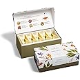 Tea Forte Herbal Retreat Premium Tea Presentation Box Tea Gift Sampler, 20 Count, 2 of Each Variety Individually Wrapped Handcrafted Pyramid Infuser Bags