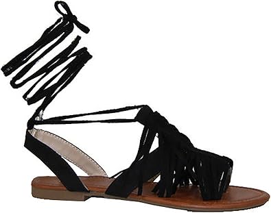 high ankle flat sandals