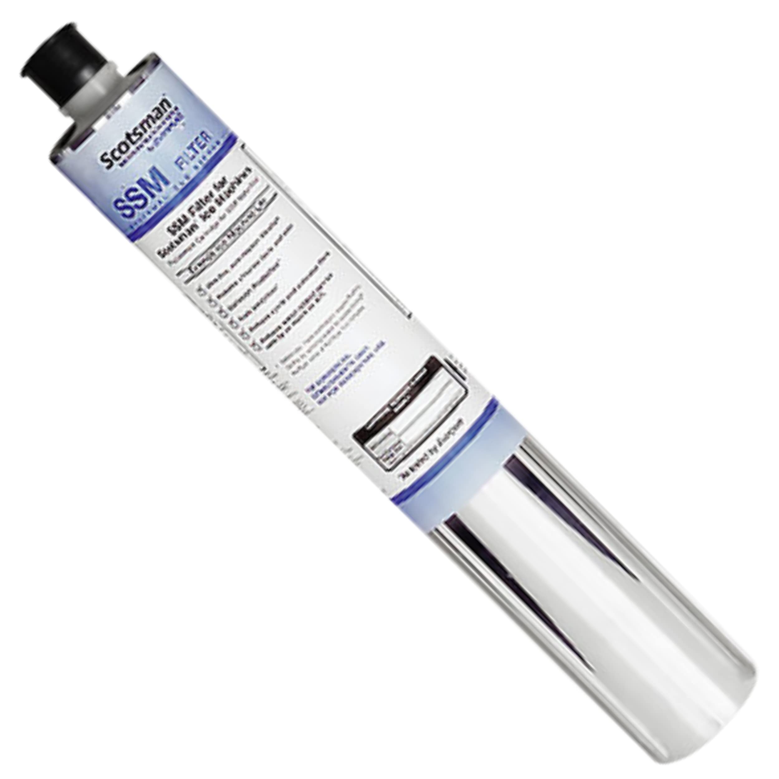 Photo 1 of Scotsman SSMRC1 SSM Plus Ice Machine Replacement Water Filter (for SSM1-P, SSM2-P, and SSM3-P) - 0.5 Micron, NSF, 2 x 2 x 14 inches