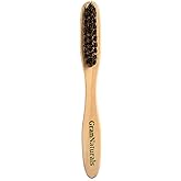 GranNaturals&trade; Teasing Boar Bristle Brush for Slicking Back Hair, Smoothing Ponytail Bun, Backcombing, Edge Control &amp; Hair Sectioning - Wooden Slickback Hairbrush for a Sleek &amp; Smooth Hairstyle