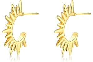 PICKBEAU Gold Small Hoop Earrings for Wome | 14K Gold Plated Dainty Small Huggie Earrings S925 Sterling Silver Post Lightweight Drop/Dangle Huggie Earrings