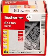 fischer SX Plus Expansion Wall Plug 6mm x 50mm Pack of 100 view 2