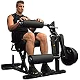 Gronk Fitness Leg Extension & Curl Machine | Plate Loaded Adjustable Bench | Easy to Assemble | Built for Home & Light Commercial Use