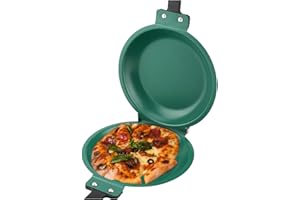 Double Side Frying Pan, Nonstick Flip Pan, Round Ceramic Coating Fried Egg Pancake Pan Maker for Household Kitchen Cookware, 