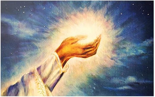 Amazon Com Wall Art Canvas Painting Printing Salonjesus Holy Light Christian Church No Frame Pictures For Living Room Home Decoration Nordic Poster Posters Prints