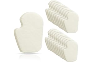 Cutecrop 20 Pcs Metatarsal Felt Foot Pad for Feet Felt Dancer Pads Callus Sesamoiditis Relief Forefoot Cushion Self Adhesive Relief Pain 1/4" Thick for Men Women(Left Style)