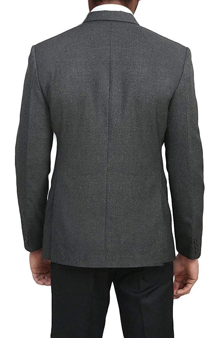 Grey Notch Lapel Slim fit Blazer For Men's in India 2021 Best Price