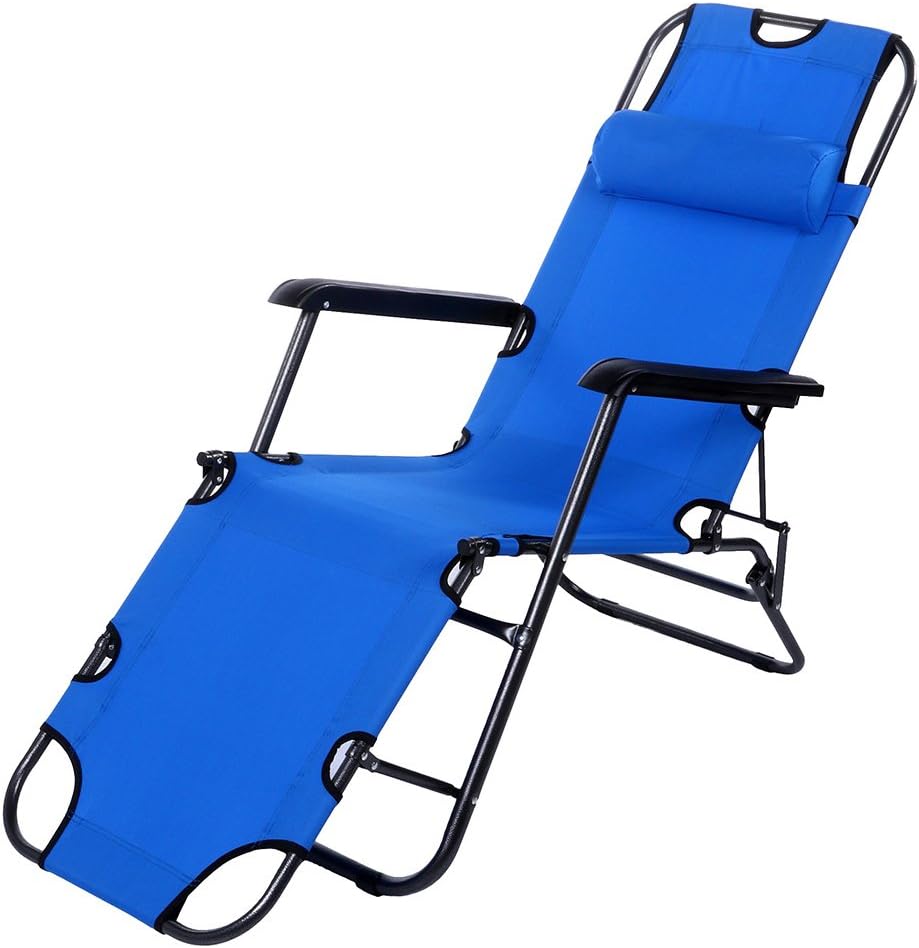 Amazon.de: F & D klappbare Chaise Lounge Stuhl zusammengeklappt