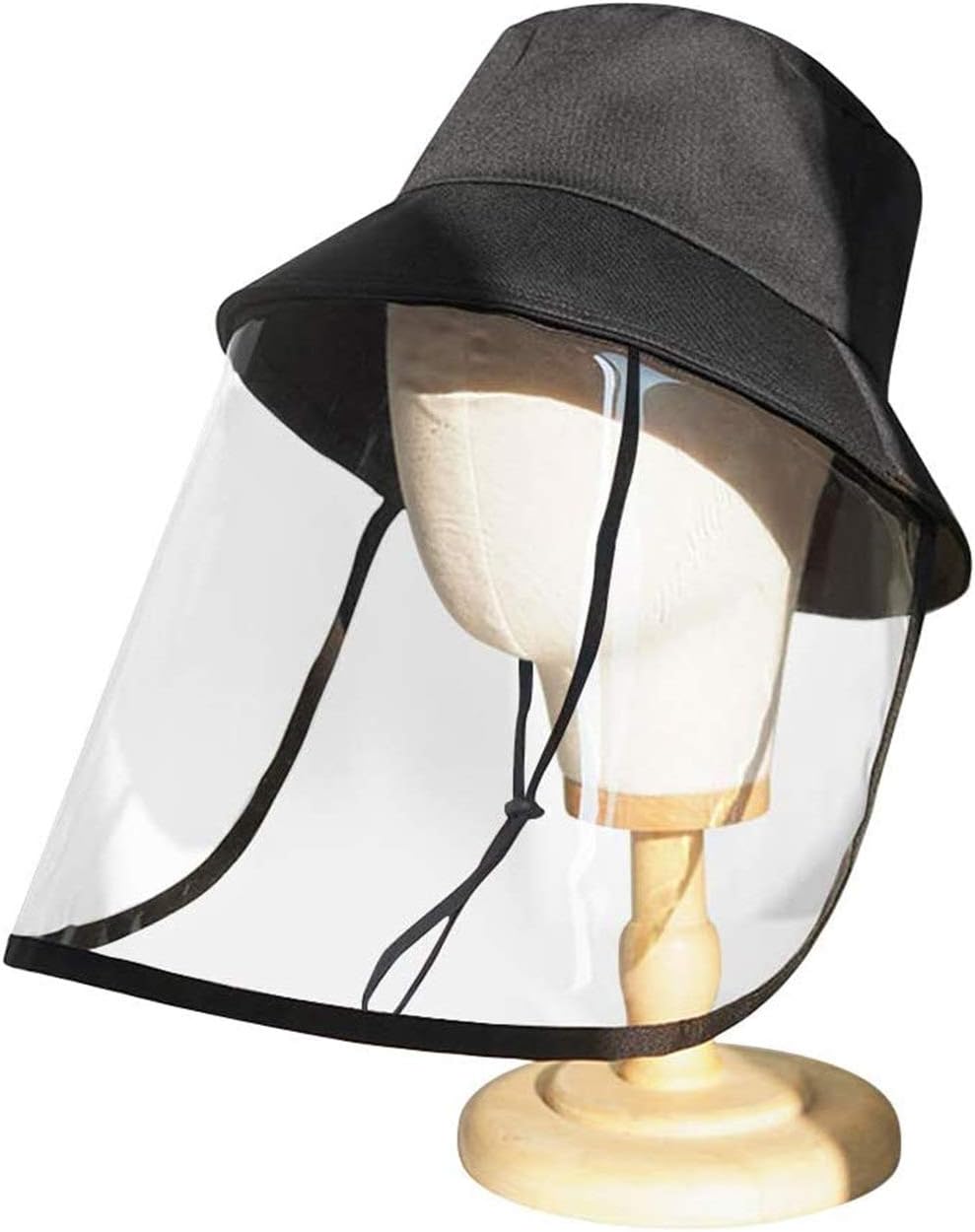 Protective transparent mask Cap,Anti-Saliva Protective Mask, Dust-Proof Shade for Full Face Outdoor,Unisex