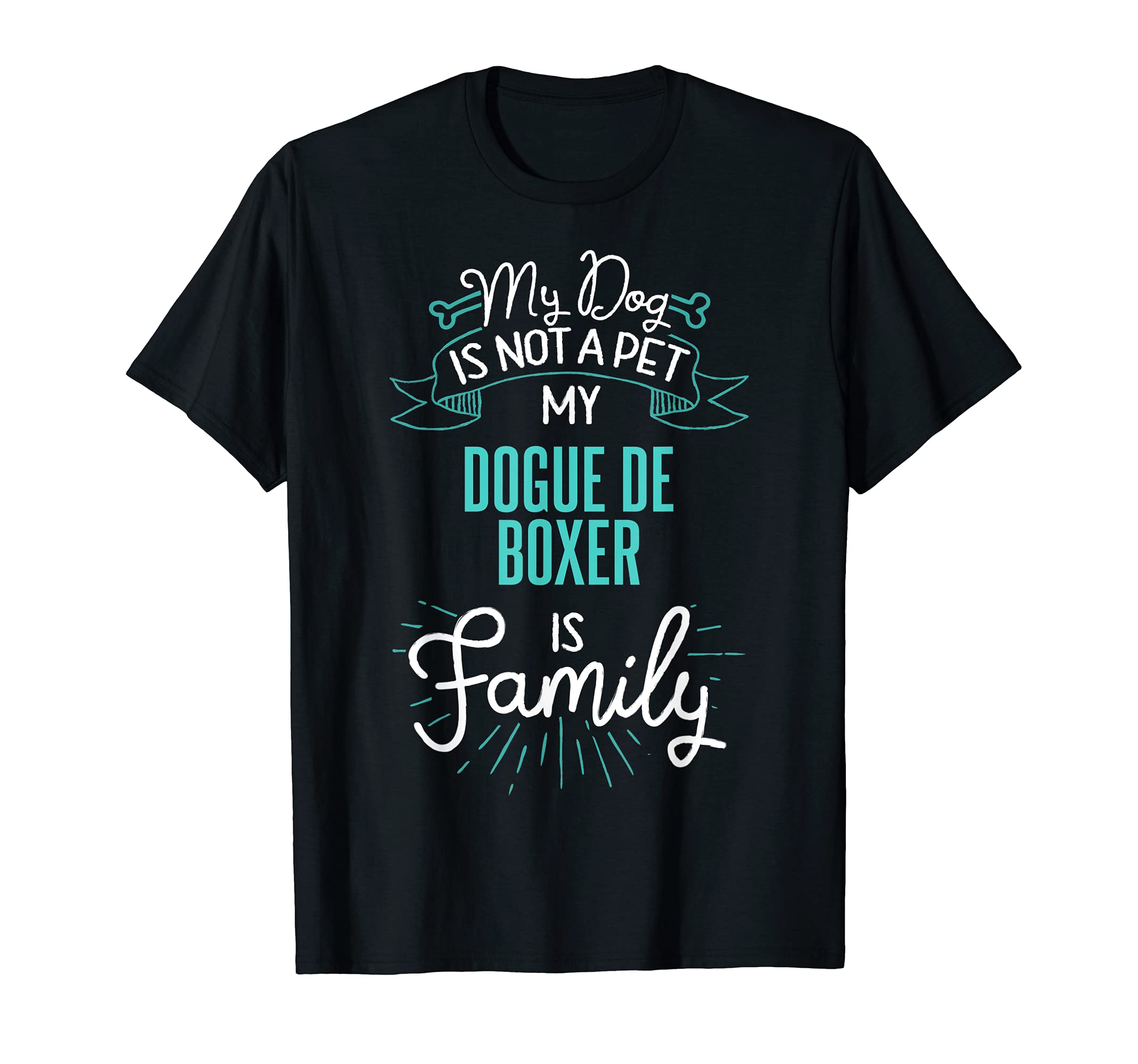 Cute Dogue De Boxer Design Family Dog Giftn T-Shirt
