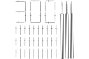 300 Pcs Invisible Double Headed Nails Double-Head Skirting Thread Seamless Nail Double Sided Nails Invisible Security Screws 