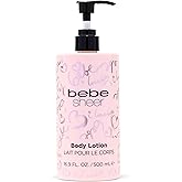 bebe Sheer Body Lotion for Women - Hydrating Dry Skin Lotion - Fruity, Citrus and Floral Scent - Softens Skin and Provides All-Day Moisture - 16.9 oz