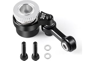 BRKRC 20T/25T Aluminum Servo Saver Arm Set for ARRMA 1/18 Granite 1/16 Mojave 1/14 Typhon GROM 1/12 Losi NAS-car RC Car Upgrade (20T Servo Saver Set)