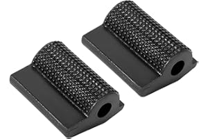 Hihaha 2pcs Universal Black Gear Shift Shifter Case Boot Protector Cover Rubber Pad Anti Slip for Motorcycle Durable Material