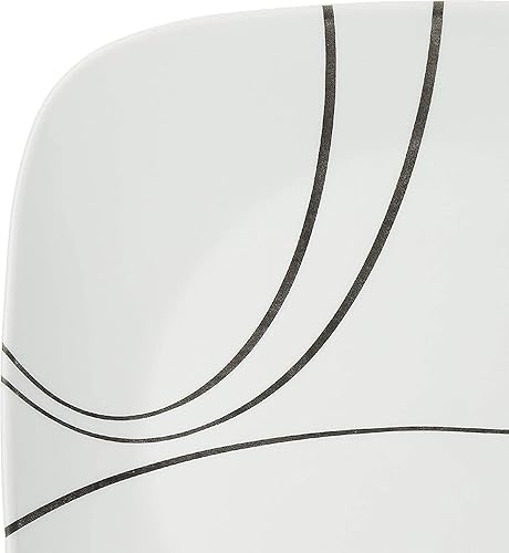 Corelle Vitrelle 6-Piece Salad Plate Set, Triple Layer Glass and