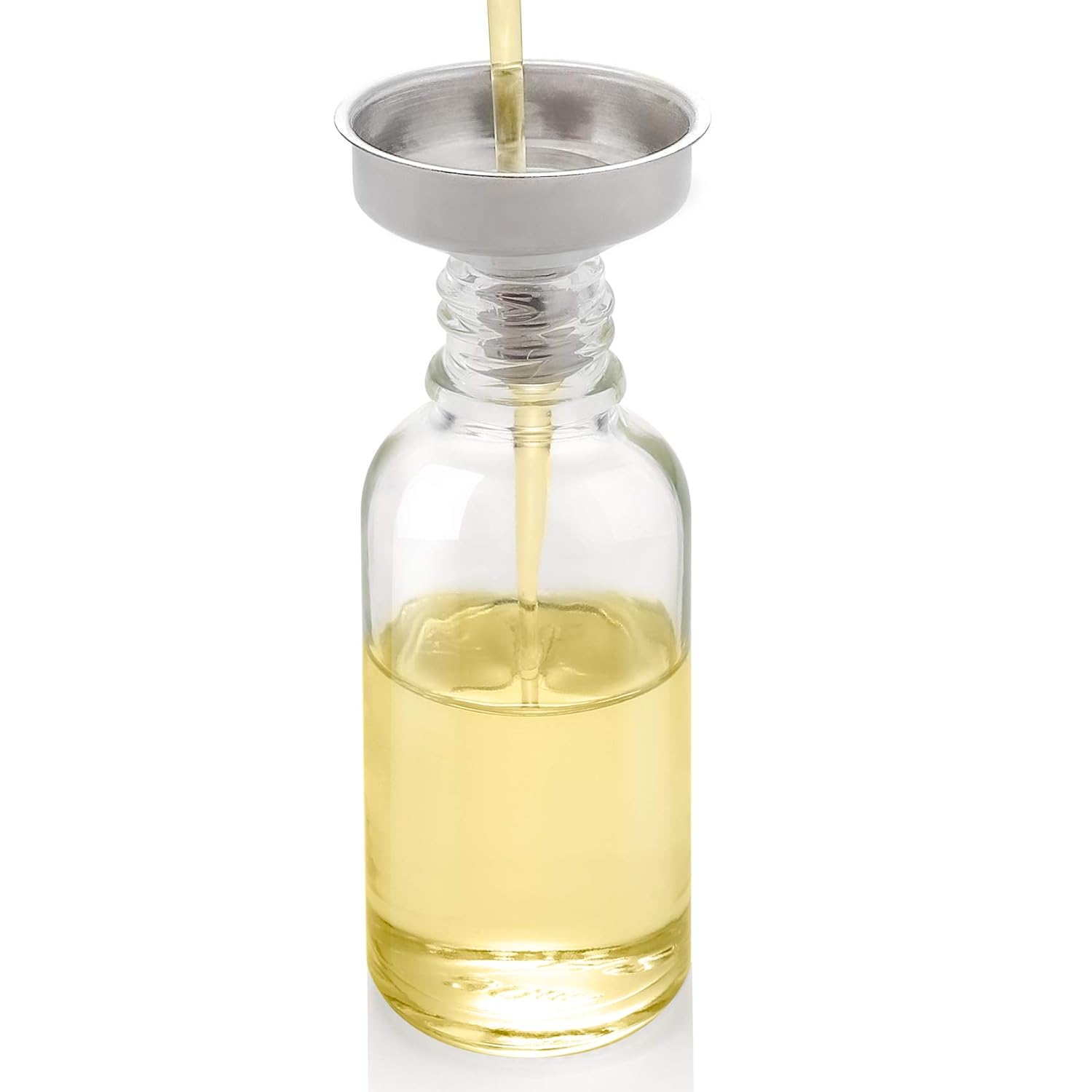 12 Pcs, 1 oz Dropper Bottles (30ml) with 3 Funnels & 1 Long Dropper - Clear Glass Bottles for Essential Oils with Eye Droppers - Tincture Bottles, Leak Proof Travel Bottles for Liquids, Golden Cap: Industrial & Scientific