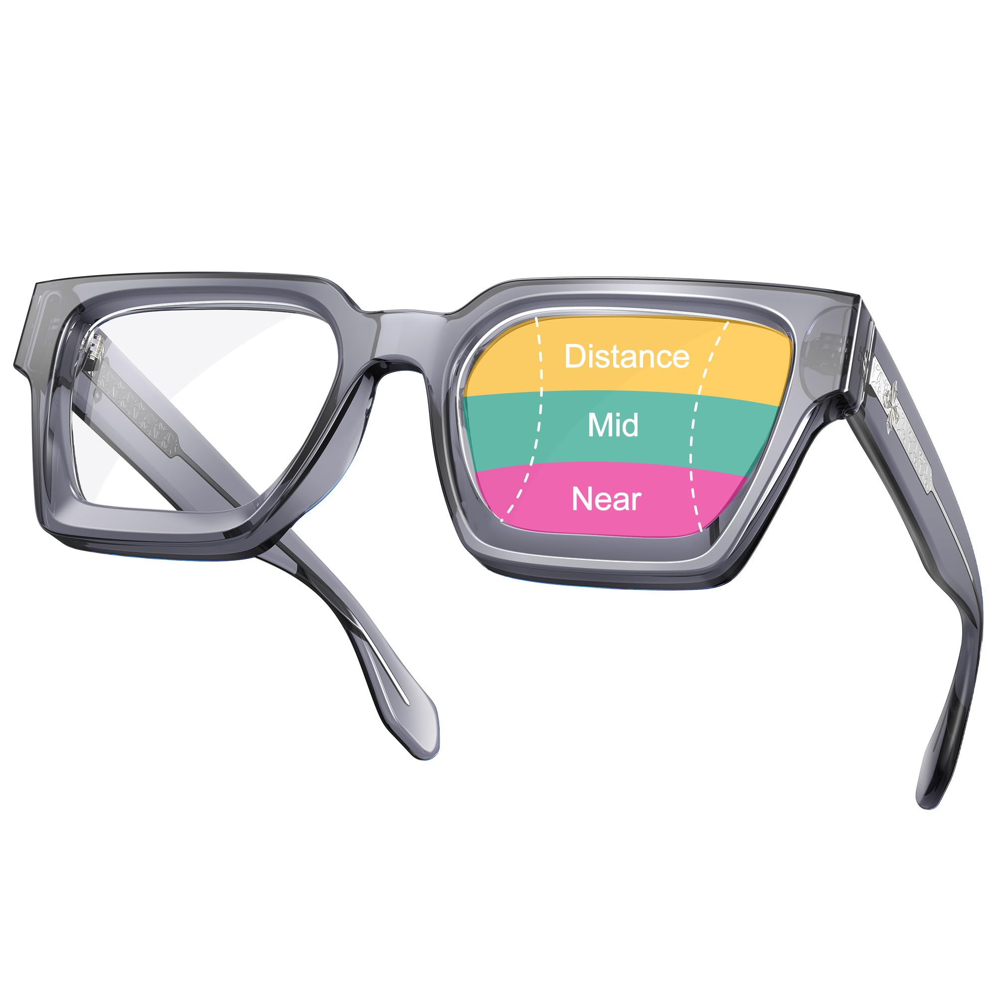 Photo 1 of VISOONE Progressive Multifocal Anti-Fog Reading Glasses with Anti-Blue Light and UV Protection Readers Women and Men RIVER