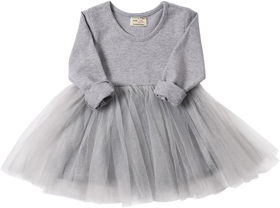 Baby Girls Black Dress Tutu Sundress Tulle Orangic Skirt