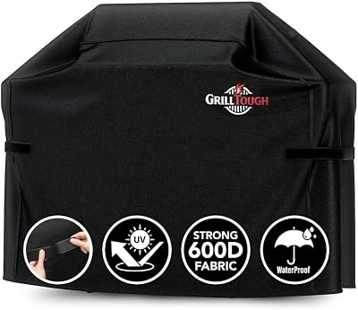 GrillTough Heavy Duty BBQ Grill Cover 152x71x112 cm Waterproof UV