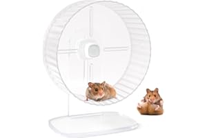 JJMOLLE Hamster Wheel, 8.3inch Silent Hamster Wheel, Adjustable Height Turtle Wheel Turtle Tank Accessories, Dwarf Hamster Wheel, Hedgehog Wheel, Gerbil Wheel, Bird Wheel Toys