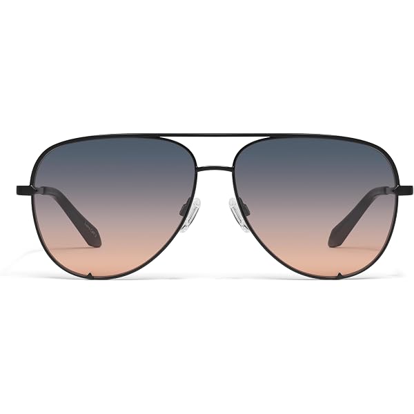 Quay Australia Women\'s Gotta Run Round Blue Light Blocking Glasses, Clear & Gold Quay Gotta Run Clear/Clear Blue Light Blocker - Sunglass Culture main image 4