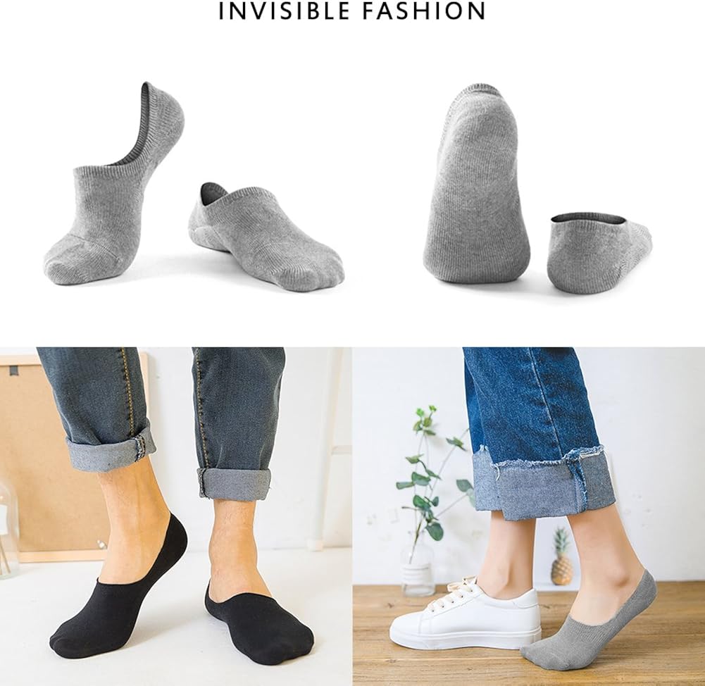 Women's 3-9 Pairs Casual Thin No Show Socks Non Slip Flat Boat Line at  Women’s Clothing store