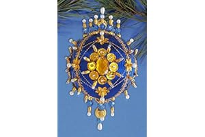 DESIGNWORKS INK Design Works Crafts Satin Ornament Kit with Fully Illustrated Instructions, 5-inch Height