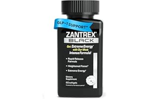 Zantrex Black – Naturally Boost GLP-1 & Metabolism Support | Thermogenic Energy, Weight Management Formula | 60 Pills