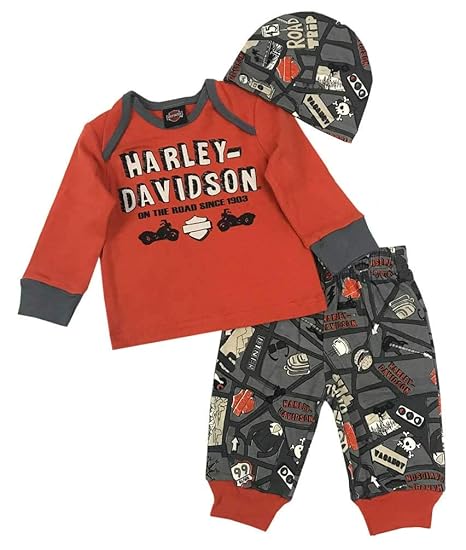 harley davidson baby boy gift set