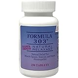 Dee Cee Labs Formula 303 Maximum Strength All-Natural Relaxant Tablets, 250 Tablets All-Natural Muscle Relaxant containing Ma