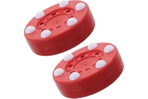 CykTxei 2pcs Inline Roller Hockey Pucks for Outdoor Street Hockey Practice Home School Team Training Official Size Weight Rol