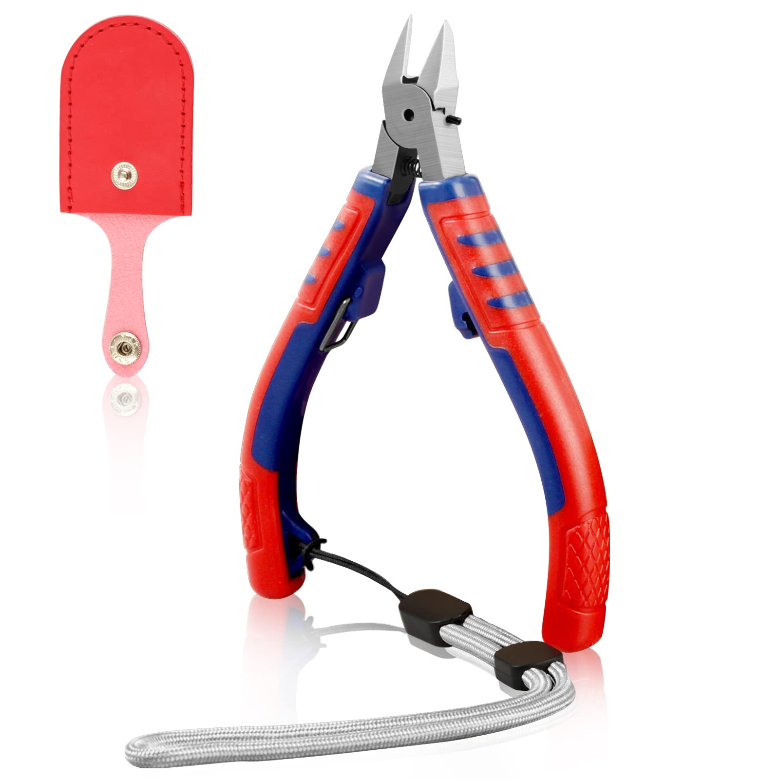 GOLD DEER Wire Flush Cutters Precision Side Cutting Pliers Wire Cutting Pliers Diagonal Flush Cutter Ultra Sharp Electronics Pliers Wire Snips Clippers for Cut Electronics Wires Jewelry DIY
