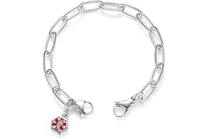 mnmoom lnterchangeable Medical Alert Bracelets-Stainless Steel Chain with lobster clasps-Just Chain