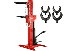 BestEquip 3 Ton Capacity Auto Strut Coil Spring Compressor Tool 6600LB Strut Compressor with 4 Snap Joints Air Hydraulic Tool