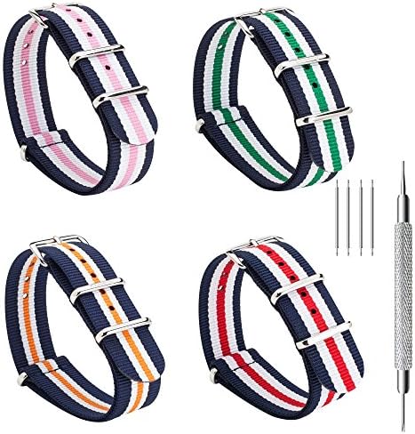 Gemony NATO Strap 4 Packs Nylon Replacement Watch Band